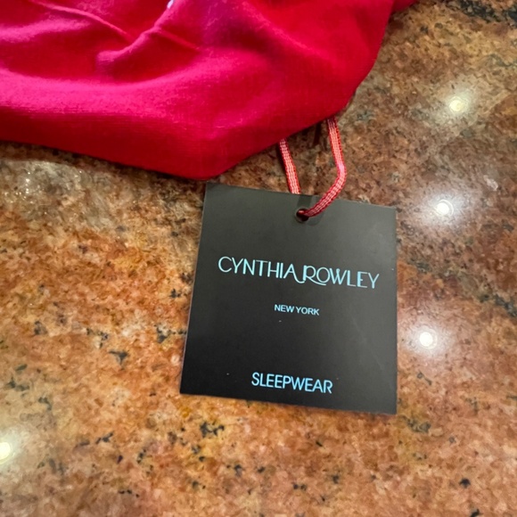 NEW! Cynthia Rowley Red Pajama Set 2 Piece NWT! Size XS - Picture 2 of 6